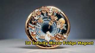 3D Infinity Mirror Fridge Magnet