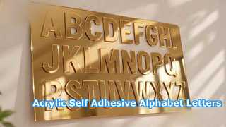 Acrylic Self Adhesive Alphabet Letters