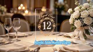 Acrylic Table Number Signs 