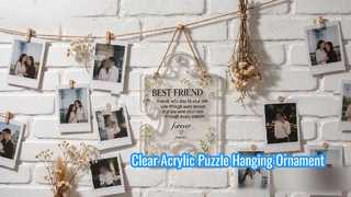 Clear Acrylic Puzzle Hanging Ornament