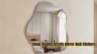 Cloud Shaped Acrylic Mirror Wall Stickers