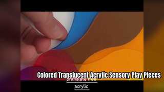 Colored Translucent Acrylic Sensory Play Pieces