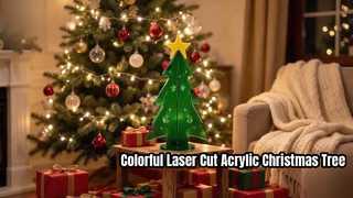 Colorful Laser Cut Acrylic Christmas Tree