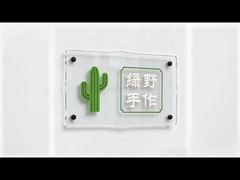 Custom UV Printed Clear Acrylic Business Sign