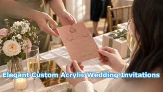 UV Printed Acrylic Wedding Invitation