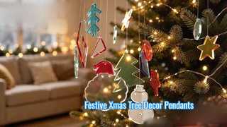 Festive Xmas Tree Decor Pendants