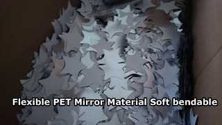 PET Star Shape Self-Adhesive Mirror