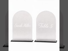 Frosted Acrylic Table Signs