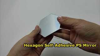 Hexagon Self-Adhesive PS Mirror 