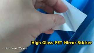 High Gloss PET Mirror Sticker