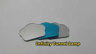 Cloud Shaped Acrylic Two Way Mirror  Infinity Lamp
