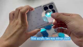 Mini acrylic two way mirror sheet