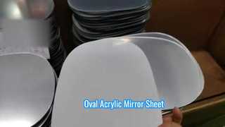 Oval Acrylic Mirror Sheet