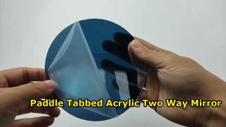 Paddle Tabbed Acrylic Two Way Mirror