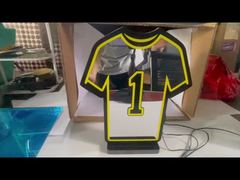 Personalized jersey infinity mirror light