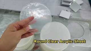 Round Clear Acrylic Sheet