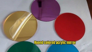 Round colored acrylic mirror