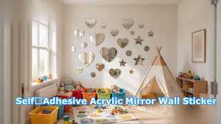 Self‑Adhesive Acrylic Mirror Wall Sticker