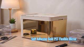Self Adhesive Gold PET Flexible Mirror