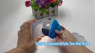 Semi-transparent Acrylic Two Way Mirror